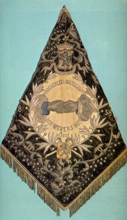 Vlag van de Broederlijke Wevers, 1857.